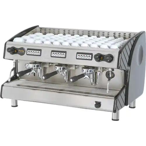 Sonderaktion Professionelle Espressomaschine "Prestige Revolution III CV" mit 3 Gruppen und automatischer Wasserstandkontrolle